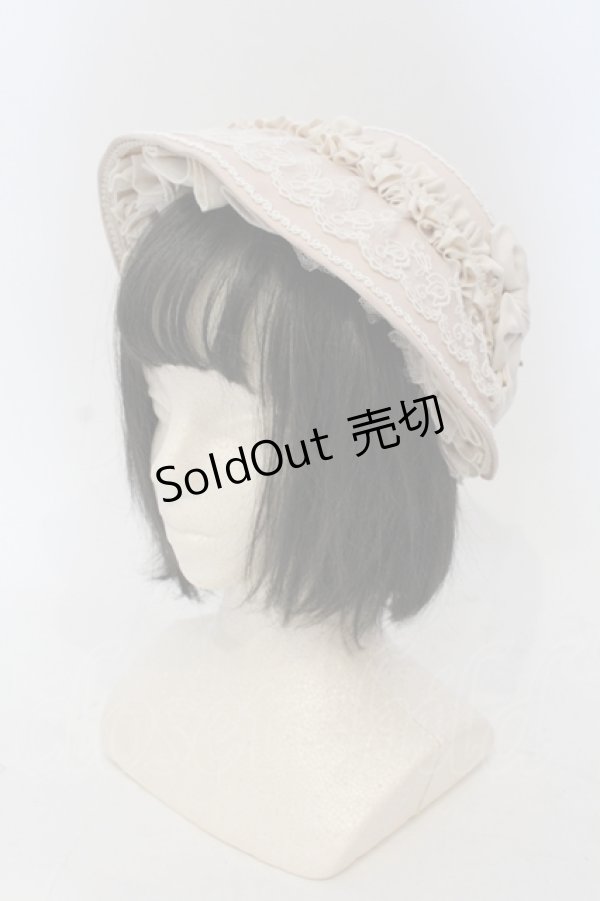 画像1: Hoshibako Works / リボンタルト帽子型ボンネット  ピンク O-25-06-28-095-LO-AC-IG-ZT0105V (1)