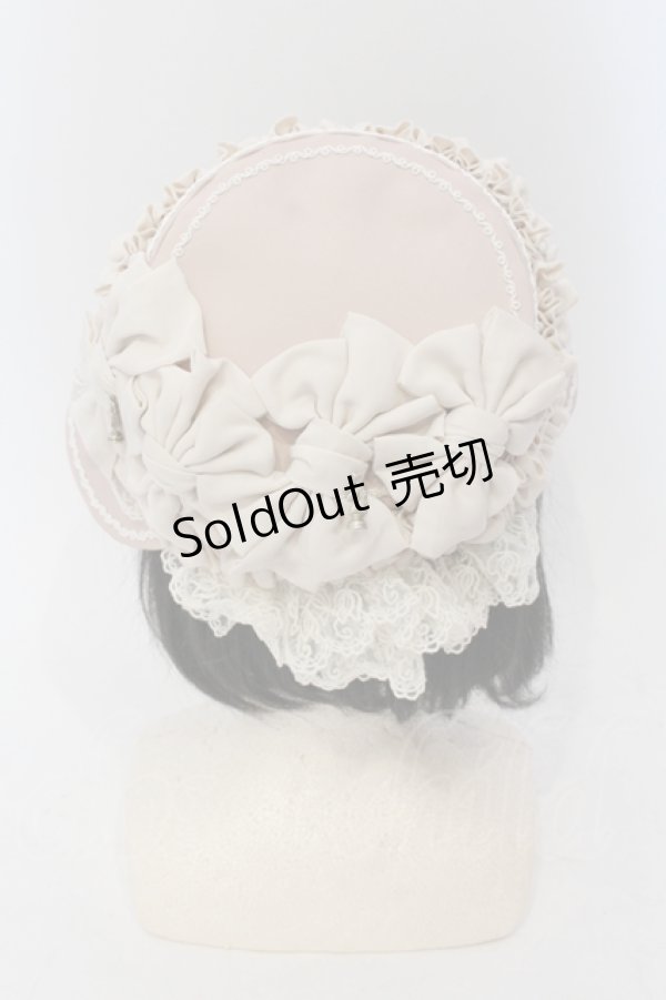 画像4: Hoshibako Works / リボンタルト帽子型ボンネット  ピンク O-25-06-28-095-LO-AC-IG-ZT0105V (4)