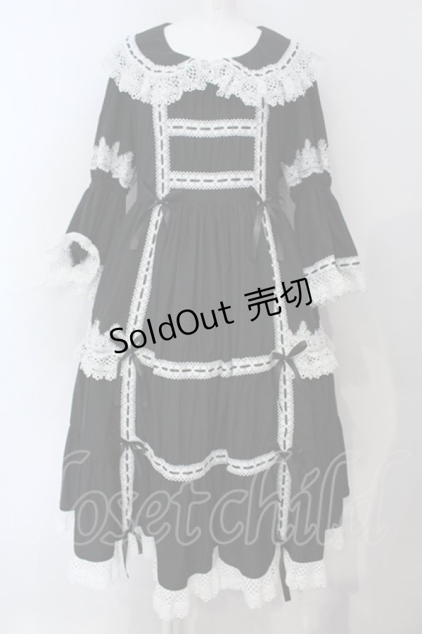 画像1: Physical Drop / ノスタルジックプリンセスドレス  クロ O-25-06-28-009-LO-OP-IG-OS (1)