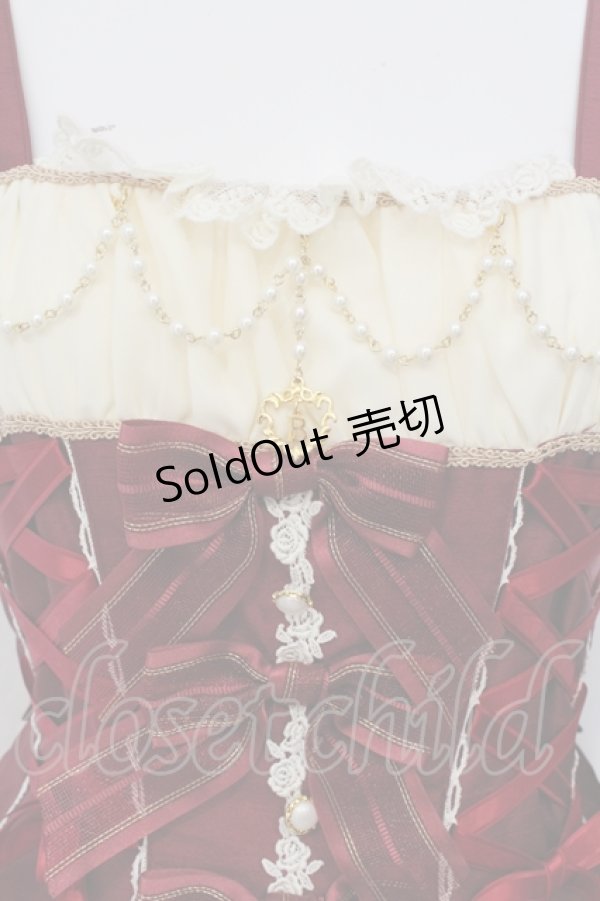 画像2: BABY,THE STARS SHINE BRIGHT / ミカエルの祝福ジャンパースカート  ワイン O-25-06-28-013-BA-OP-OW-OS (2)