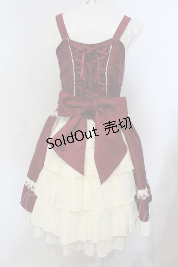 画像4: BABY,THE STARS SHINE BRIGHT / ミカエルの祝福ジャンパースカート  ワイン O-25-06-28-013-BA-OP-OW-OS (4)