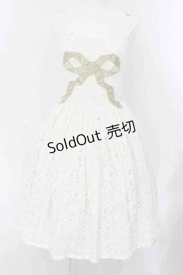 画像1: Emily Temple cute / シャンデリアレースワンピース M アイボリー O-25-06-28-021-ET-OP-OW-ZT468 (1)