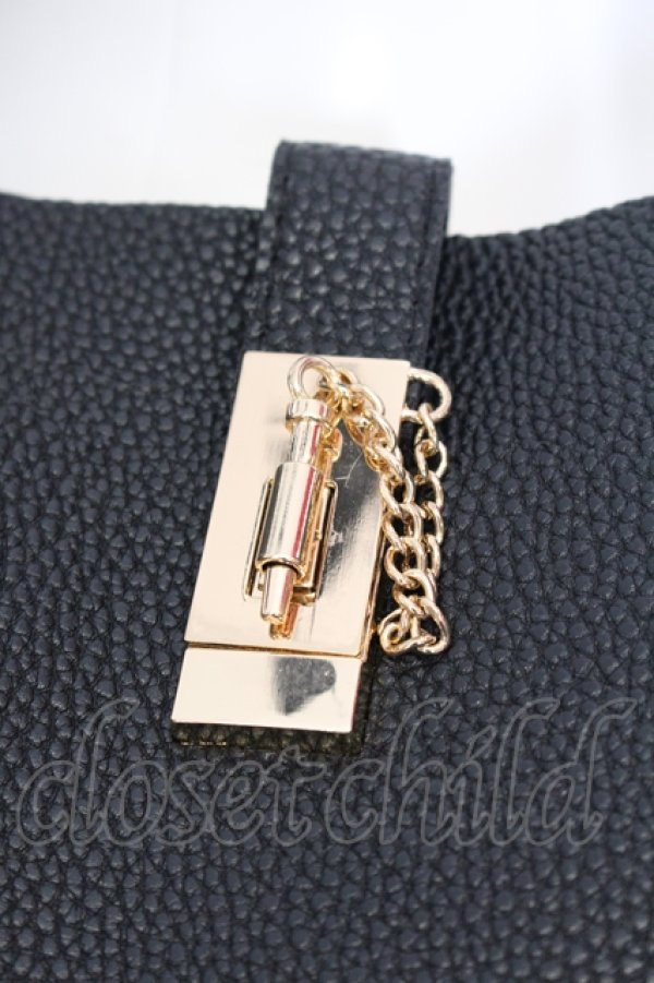 画像2: NieR Clothing / 3WAY PU LEATHER BAG[BAG IN BAG付き] バッグ  ブラック O-25-06-30-005-PU-BG-IG-OS (2)