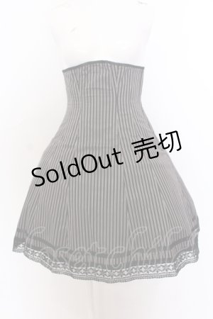 画像: EXCENTRIQUE / コルセットスカート O/S ブラック O-25-06-30-042-EL-SK-IG-ZY