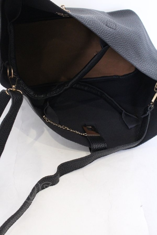 画像5: NieR Clothing / 3WAY PU LEATHER BAG[BAG IN BAG付き] バッグ  ブラック O-25-06-30-005-PU-BG-IG-ZT286 (5)
