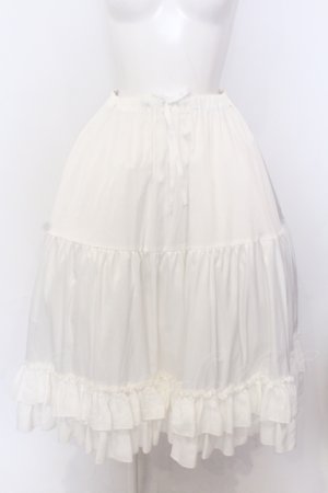 画像: axes femme kawaii / ミディフリルペチスカート M シロ O-25-06-30-052-AX-SK-IG-OS