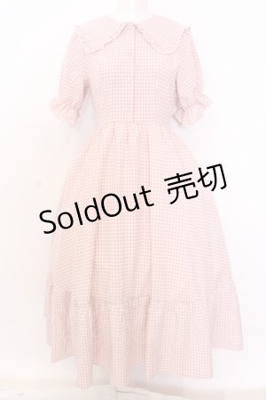 画像: m petit by misako / ギンガムチェックワンピース S ピンク O-25-06-30-062-LO-OP-IG-OS