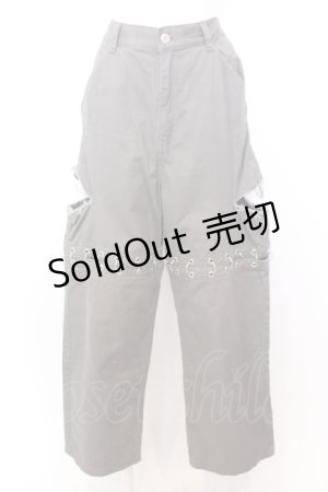 画像: Candy Stripper / SLASH RING PANTS　パンツ 2 グレー O-25-06-30-067-PU-PA-OW-OS