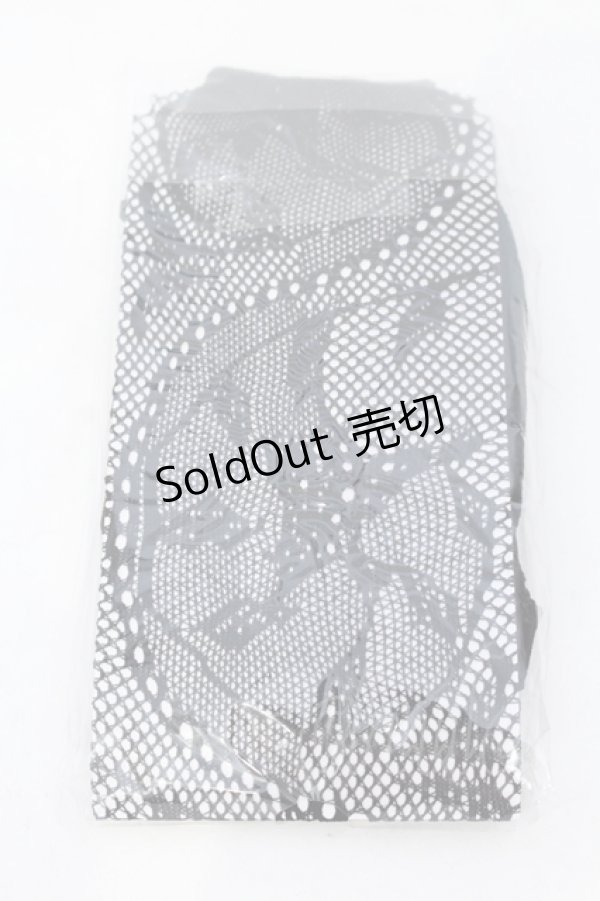 画像2: MARBLE / 編みタイツ  ブラック O-25-06-30-1008-GO-ZA-OW-OS (2)