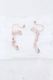 画像1: MARBLE / ストーンイヤリング  ピンクゴールド O-25-06-30-1009-GO-AC-OW-OS (1)