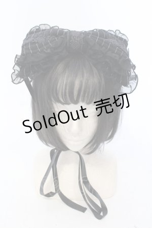 画像: FRILL / リボンヘッドドレス  ブラック O-25-06-30-1013-HN-TO-OW-OS