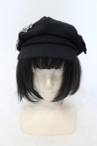 画像2: Deorart / パッチチェーンキャスケット  ブラック O-25-06-30-1015-PU-AC-IG-ZT0709 (2)