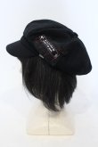 画像4: Deorart / パッチチェーンキャスケット  ブラック O-25-06-30-1015-PU-AC-IG-ZT0709 (4)