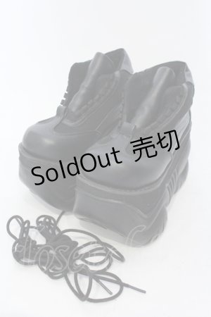 画像: Demonia / BOXER-01　厚底スニーカー  ブラック O-25-06-30-1017-PU-SH-IG-ZT-K014