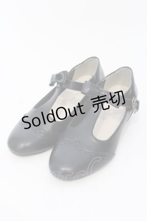 画像: m petit by misako / AMPUリボンストラップパンプス M クロ O-25-06-30-1018-LO-SH-IG-ZT-K014