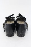 画像4: m petit by misako / AMPUリボンストラップパンプス M クロ O-25-06-30-1018-LO-SH-IG-OS (4)