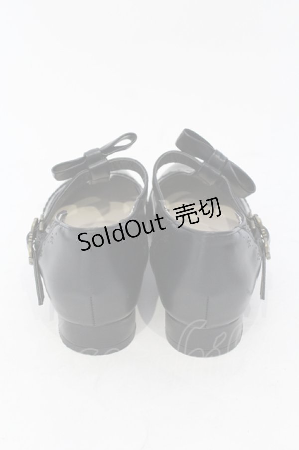 画像4: m petit by misako / AMPUリボンストラップパンプス M クロ O-25-06-30-1018-LO-SH-IG-ZT-K014 (4)