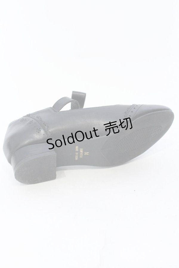 画像6: m petit by misako / AMPUリボンストラップパンプス M クロ O-25-06-30-1018-LO-SH-IG-ZT-K014 (6)