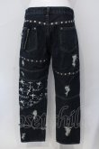 画像4: Deorart / プリントスタッズデニムパンツ M インディゴ O-25-06-30-077-PU-PA-IG-OS (4)