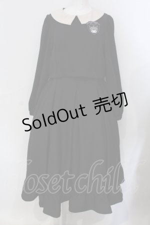 画像: m petit by misako / サンリオキャラクターズコラボ クロミワッペン付きワンピース M クロ O-25-06-30-084-LO-OP-IG-OS