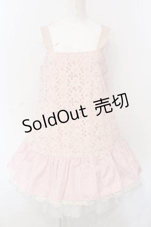 画像: Emily Temple cute / フラワーレースノースリーブワンピース  ピンク O-25-06-30-092-ET-OP-OW-OS