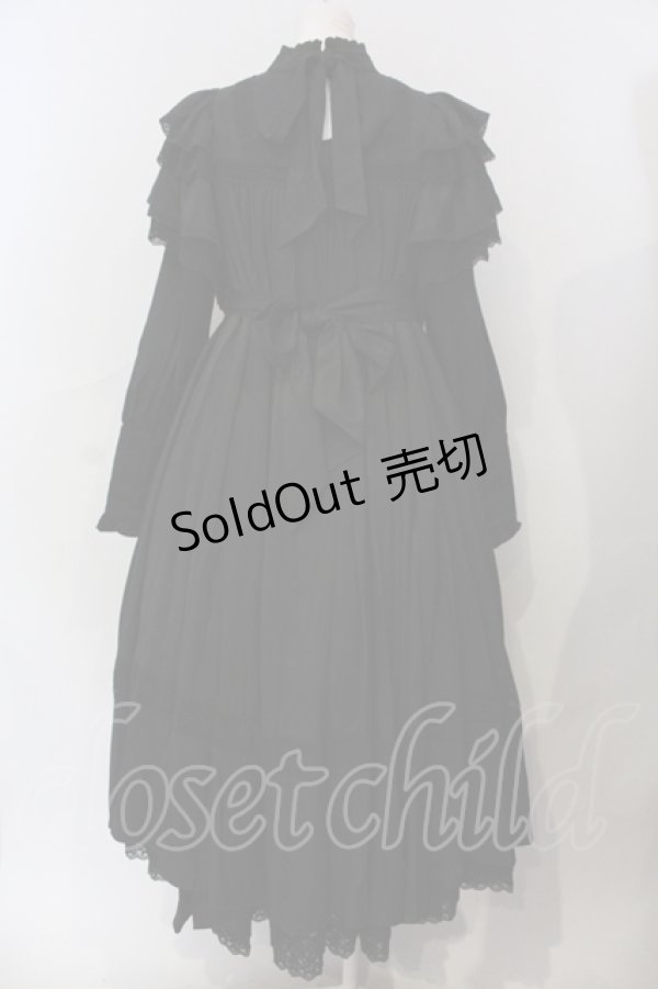 画像4: 星箱works / リリアンヌ姉妹 ロング丈ワンピース  クロ O-25-06-30-093-PU-OP-OW-OS (4)