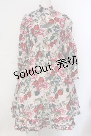 画像: マダラニンゲン / Strange cherry and howl rabbit long dress ドレス  ピンク O-25-06-30-095-PU-OP-YM-OS