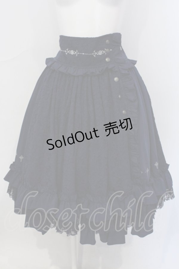 画像1: OZZ ANGELO / 薔薇レーススカート  ブルー O-25-06-30-097-OO-SK-OW-ZS (1)