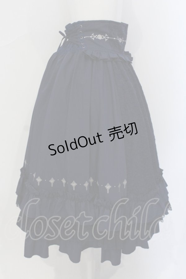 画像3: OZZ ANGELO / 薔薇レーススカート  ブルー O-25-06-30-097-OO-SK-OW-ZS (3)