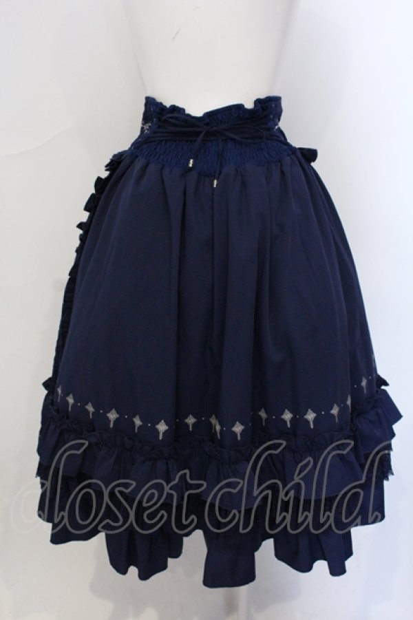 画像4: OZZ ANGELO / 薔薇レーススカート  ブルー O-25-06-30-097-OO-SK-OW-ZS (4)