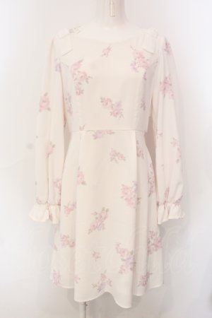 画像: LODISPOTTO / ショルダーリボンローズワンピース M シロ O-25-06-30-103-LO-OP-OW-OS
