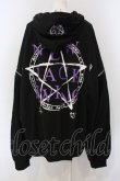 画像3: PSYNYXX / 魔法陣パーカー（ツノ無し）  ブラック×パープル O-25-06-30-111-LO-TO-IG-ZY (3)