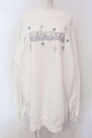 画像: Jamieエーエヌケー / 病んでいるプルオーバー  シロ×サックス O-25-06-30-117-LO-TO-IG-OS