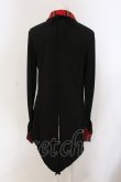 画像3: Qutie Frash / タータンチェックネクタイ付きブラウス  ブラック×レッドタータン O-25-06-30-123-QU-TO-IG-ZI (3)