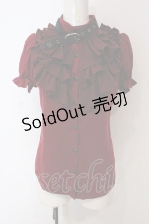 画像: Qutie Frash / アメQ,アルマジ店限定パフブラウス  レッド O-25-06-30-134-QU-BL-IG-OS