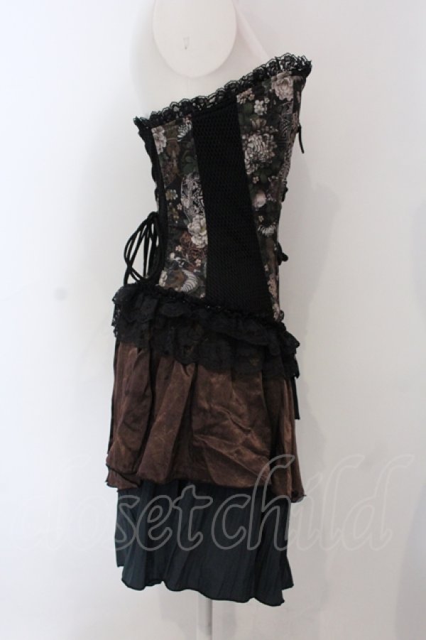 Qutie Frash / オーバーバストコルセット  ブラウン O-25-06-30-135-QU-TO-IG-OS Qutie Frash / オーバーバストコルセット ブラウン O-25-06-30