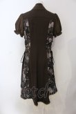 画像4: Qutie Frash / チャイナパフワンピ  ブラウン O-25-06-30-136-QU-OP-IG-ZT076 (4)