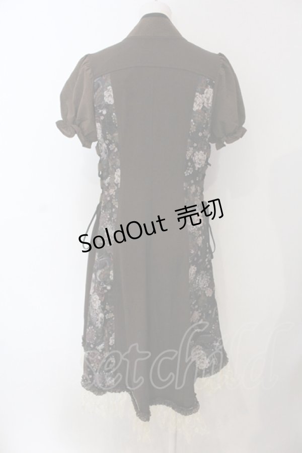 画像4: Qutie Frash / チャイナパフワンピ  ブラウン O-25-06-30-136-QU-OP-IG-ZT076 (4)