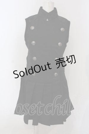 画像: Qutie Frash / ミリタリーワンピース M ブラック O-25-06-30-139-QU-OP-IG-OS