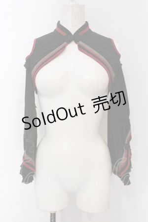 画像: Ozz oneste / チャイナボタンシュラグ  ブラック×レッド O-25-06-30-144-OO-TO-IG-OS