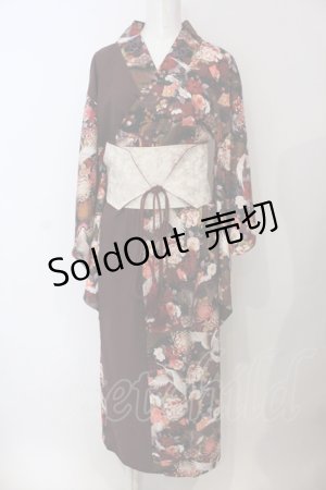 画像: Qutie Frash / 浴衣4点SET  鶴RED O-25-06-30-146-QU-OP-IG-OS
