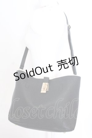 画像: NieR CLOTHING / 3WAY PU LEATHER BAG[BAG IN BAG付き] バッグ  ブラック O-25-06-30-005-PU-BG-IG-ZT286
