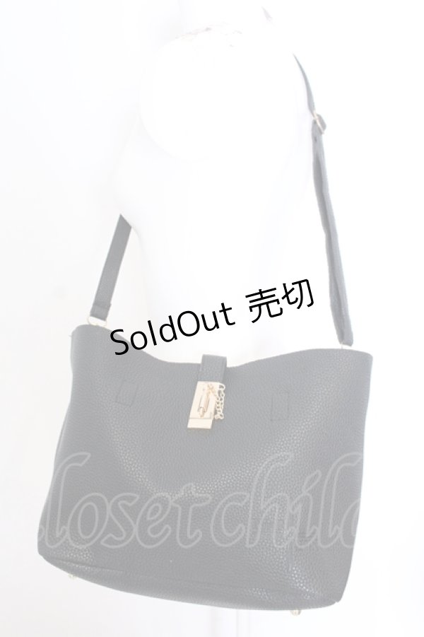 画像1: NieR CLOTHING / 3WAY PU LEATHER BAG[BAG IN BAG付き] バッグ  ブラック O-25-06-30-005-PU-BG-IG-ZT286 (1)