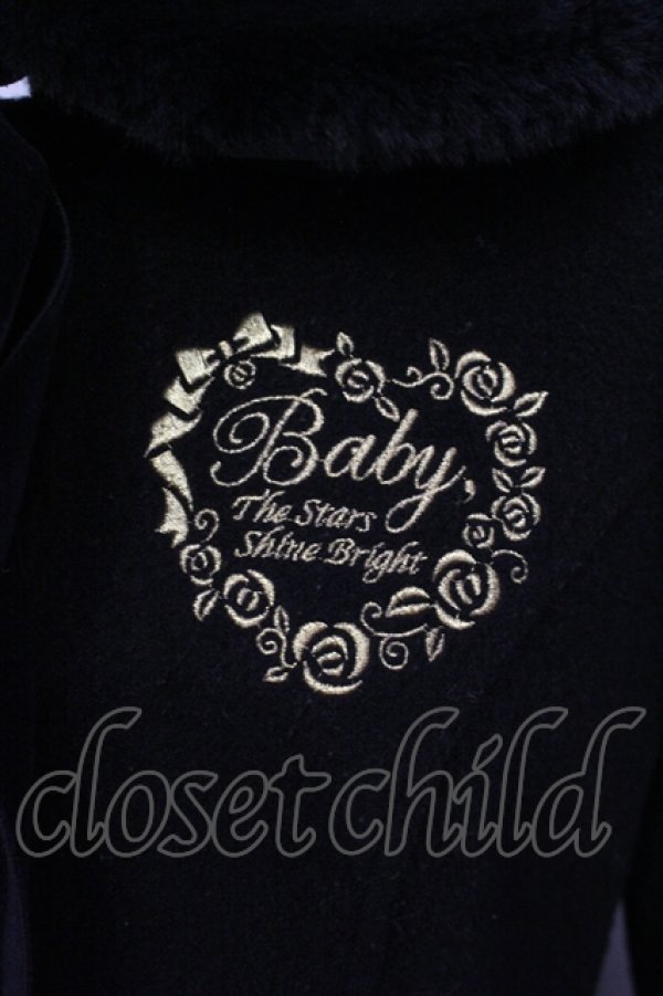画像2: BABY,THE STARS SHINE BRIGHT / Claire Ribbonコート  クロ O-25-07-05-032-BA-CO-IG-ZT-C067 (2)
