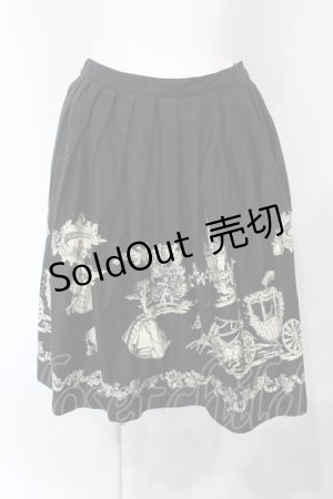 画像: Emily Temple cute / 裾シンデレラスカート  クロ O-25-07-05-035-ET-SK-IG-OS