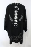 画像3: REFLEM / ピアスリング朔望半袖Tシャツ ブラック O-25-07-05-057-PU-TO-IG-ZY (3)
