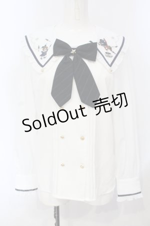 画像: Amavel / Mysterious Night CIRCUSブラウス  シロ×グリーン O-25-07-05-059-CA-BL-IG-OS