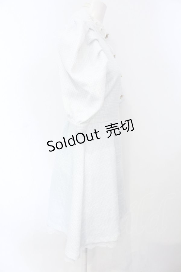 画像3: Swankiss / EK elegant tweed O/P ワンピース F サックス O-25-07-05-060-CA-OP-YM-OS (3)