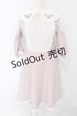 画像: Swankiss / TS flower stitchi O/P ワンピース  ピンク O-25-07-05-062-CA-OP-IG-ZT022