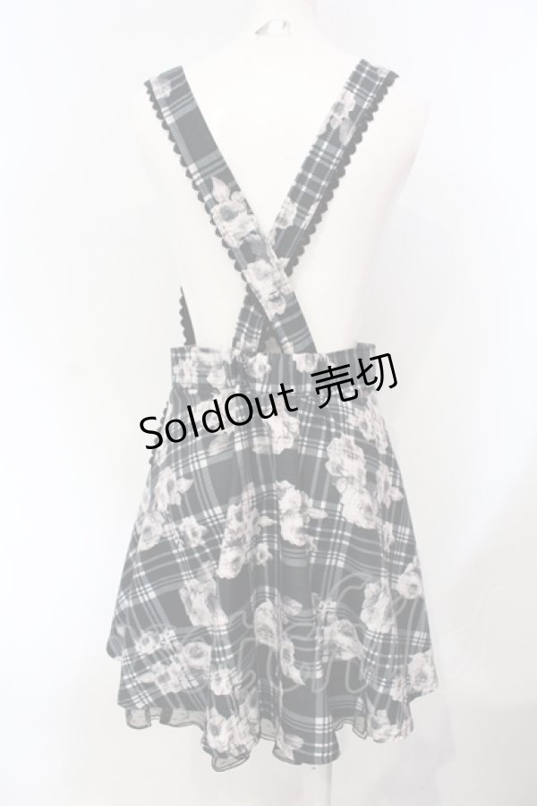 画像2: axes femme / バラチェックジャンドレ  グリーン O-25-07-05-064-AX-SK-IG-OS (2)